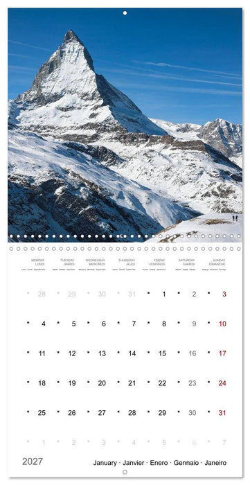 Les merveilles du Valais (CALVENDO Calendrier mensuel 2027)