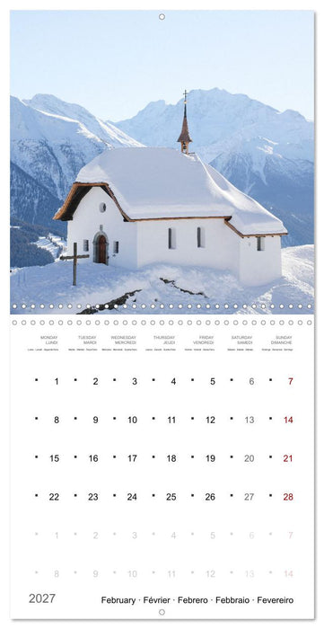 Les merveilles du Valais (CALVENDO Calendrier mensuel 2027)