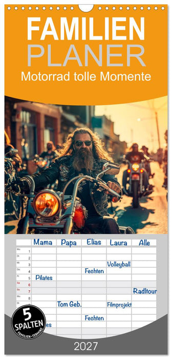 Motorrad tolle Momente (CALVENDO Familienplaner 2027)