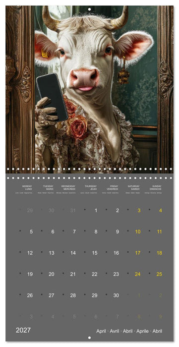 Silly cows - Terribly charming characters (CALVENDO Monthly Calendar 2027)