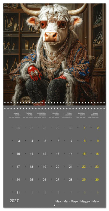 Silly cows - Terribly charming characters (CALVENDO Monthly Calendar 2027)
