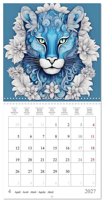 Animal fractals (CALVENDO Monthly Calendar 2027)