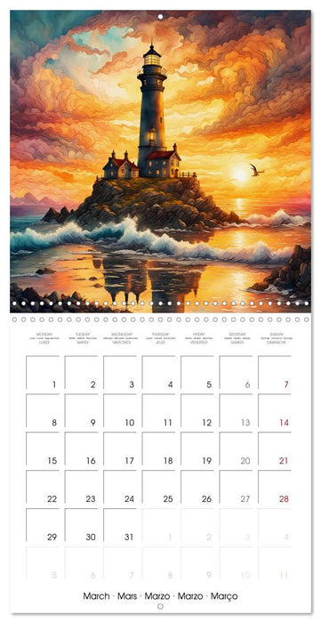 Romantic lighthouses (CALVENDO Monthly Calendar 2027)