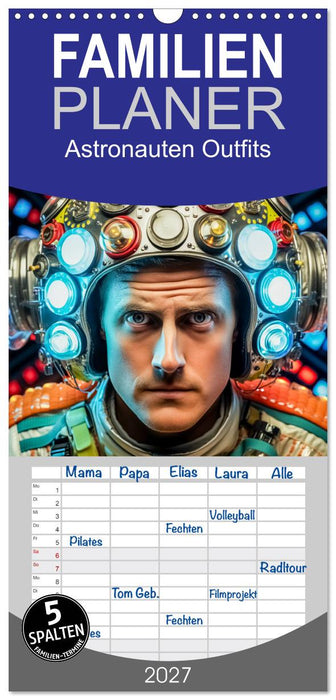Astronauten Outfits (CALVENDO Familienplaner 2027)