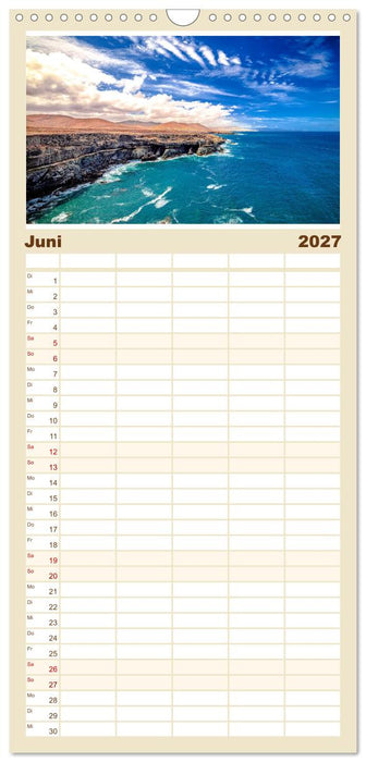 Malerisches Fuerteventura (CALVENDO Familienplaner 2027)