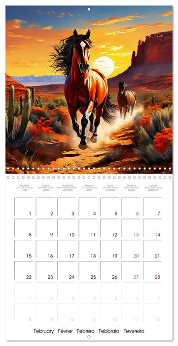 Horse - Beauty and Symbol of Freedom (CALVENDO Monthly Calendar 2027)