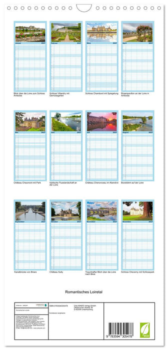 Romantisches Loiretal (CALVENDO Familienplaner 2027)
