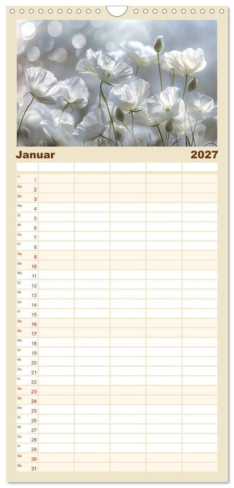 Bezaubernde Mohnblumen (CALVENDO Familienplaner 2027)