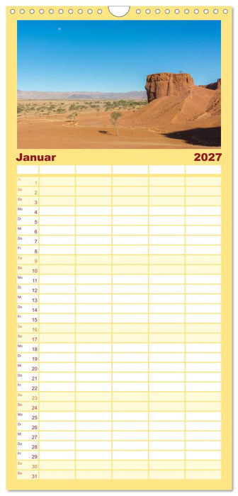 Namib Naukluft National Park - Unendliche Wüste (CALVENDO Familienplaner 2027)