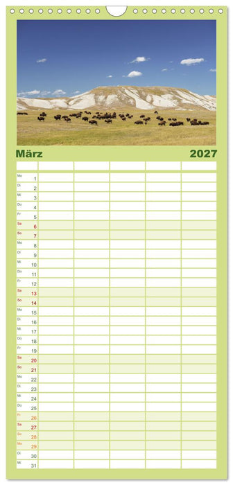 Sioux Im Lande von Sitting Bull (CALVENDO Familienplaner 2027)