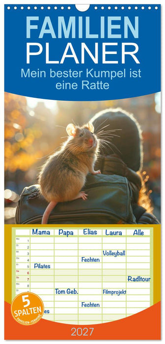 Mein bester Kumpel ist eine Ratte (CALVENDO Familienplaner 2027)