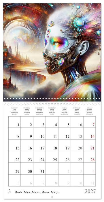 Cyborg Beauties (CALVENDO Monthly Calendar 2027)