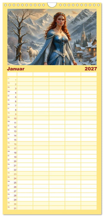 Unsterbliche Mythen des Nordens (CALVENDO Familienplaner 2027)