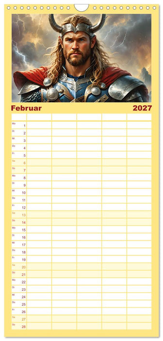 Unsterbliche Mythen des Nordens (CALVENDO Familienplaner 2027)