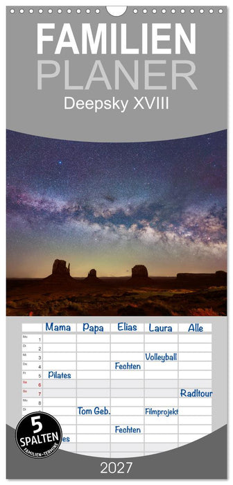 Deepsky XVIII (CALVENDO Familienplaner 2027)