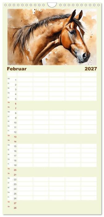 Elegant und anmutig (CALVENDO Familienplaner 2027)