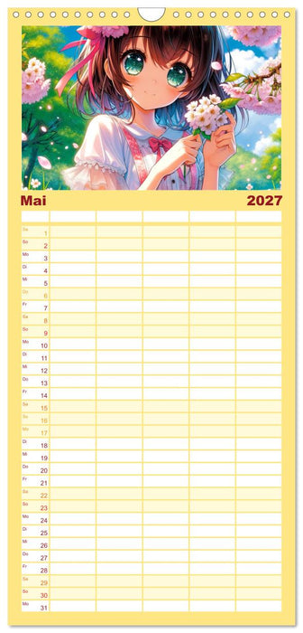Manga Momente - Mit KI entfachte Manga Magie (CALVENDO Familienplaner 2027)