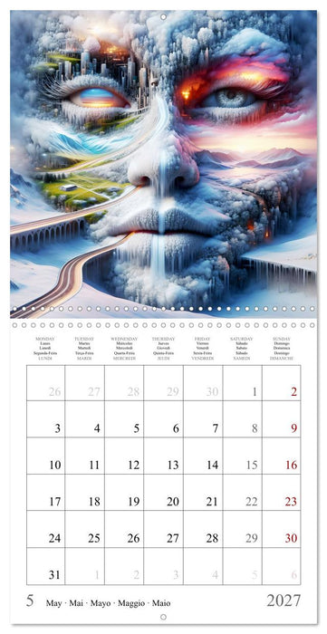 Visages de la métropole (CALVENDO Calendrier mensuel 2027)