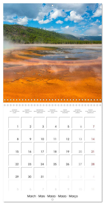 Yellowstone National Park (CALVENDO Monthly Calendar 2027)