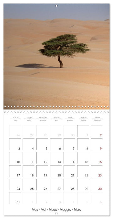 Desert - unknown exciting (CALVENDO Monthly Calendar 2027)