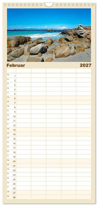 Traumhaftes Sardinien (CALVENDO Familienplaner 2027)