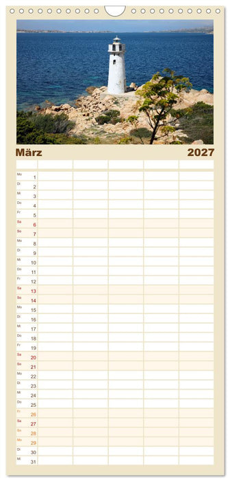 Traumhaftes Sardinien (CALVENDO Familienplaner 2027)