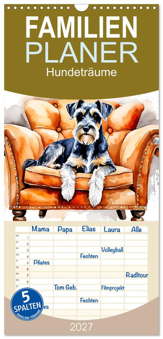 Hundeträume (CALVENDO Familienplaner 2027)
