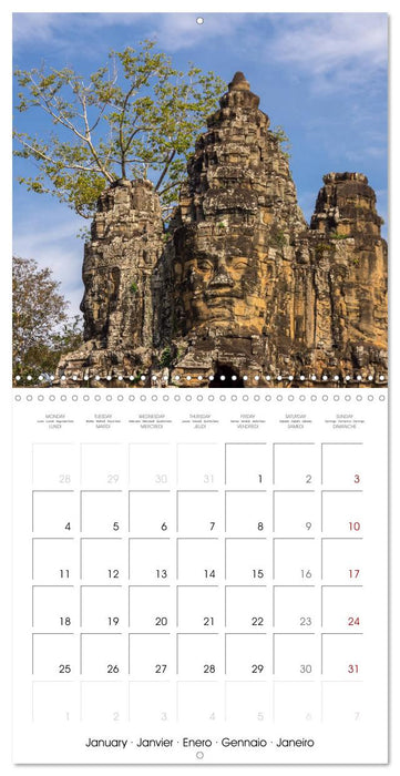 ANGKOR, TEMPLE IN THE JUNGLE (CALVENDO Monthly Calendar 2027)
