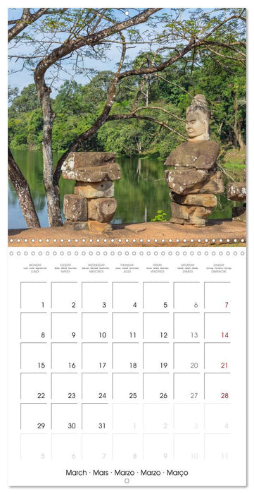 ANGKOR, TEMPLE IN THE JUNGLE (CALVENDO Monthly Calendar 2027)