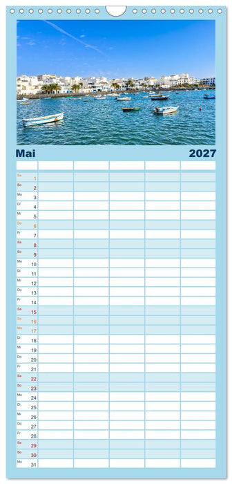 Lanzarote - Wo die Vulkane die Landschaft formten (CALVENDO Familienplaner 2027)