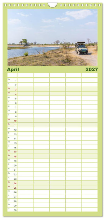 Einmalige Landschaften in Afrika (CALVENDO Familienplaner 2027)