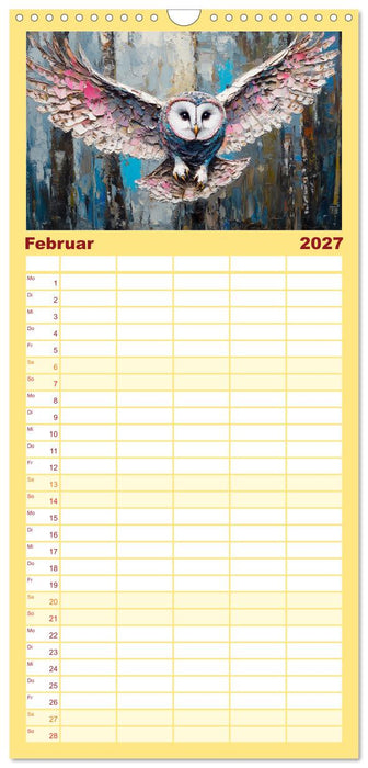 Wilde Schönheiten. Ein Jahr mit majestätischen Tieren (CALVENDO Familienplaner 2027)