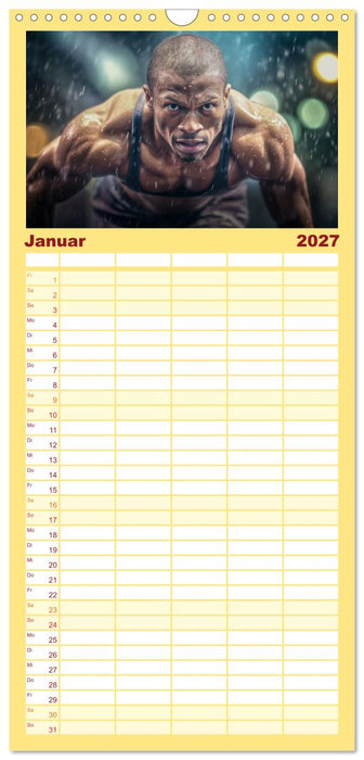 Motivation in Bewegung - Ein Jahr voller sportlicher Energie (CALVENDO Familienplaner 2027)