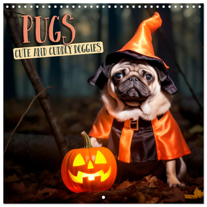 PUGS Cute and cuddly doggies (CALVENDO Monthly Calendar 2027)