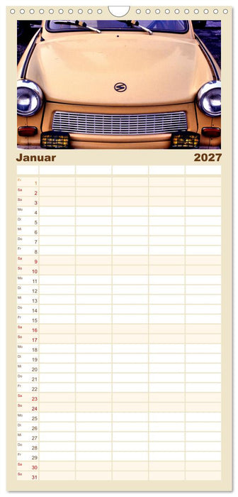 Trabi-Land DDR (CALVENDO Familienplaner 2027)