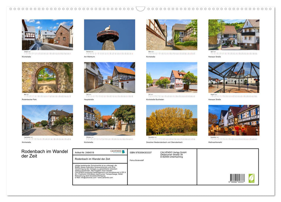 Rodenbach im Wandel der Zeit (CALVENDO Wandkalender 2027)