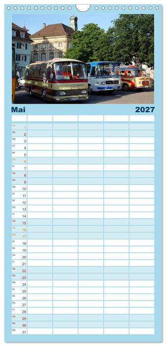 Omnibusse im Fokus (CALVENDO Familienplaner 2027)