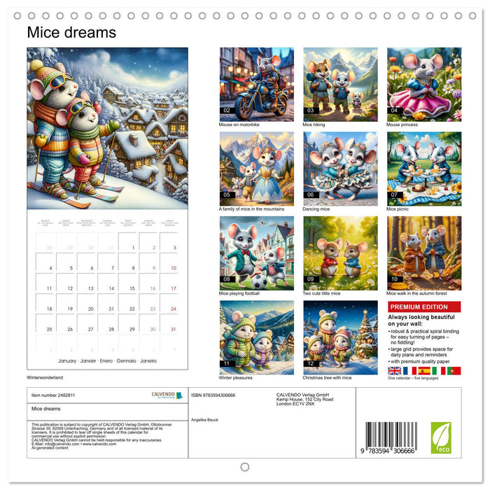Mice dreams (CALVENDO Monthly Calendar 2027)