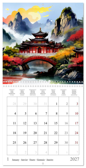 China - Magical Landscapes (CALVENDO Monthly Calendar 2027)