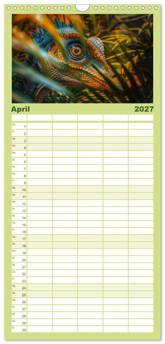 Giganten der Urzeit (CALVENDO Familienplaner 2027)