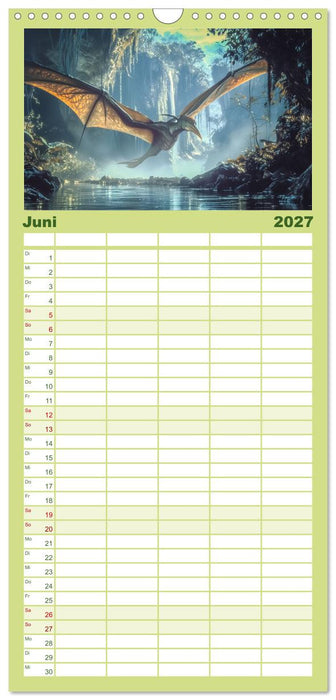 Giganten der Urzeit (CALVENDO Familienplaner 2027)