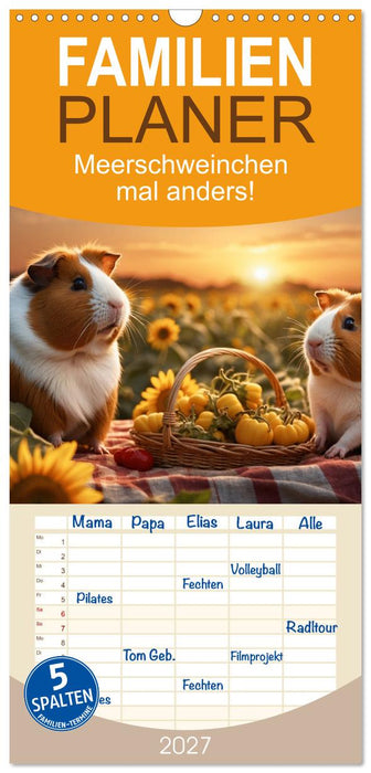 Meerschweinchen mal anders! (CALVENDO Familienplaner 2027)