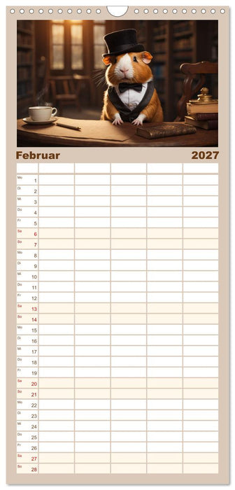 Meerschweinchen mal anders! (CALVENDO Familienplaner 2027)