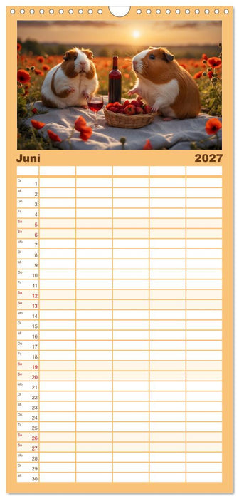 Meerschweinchen mal anders! (CALVENDO Familienplaner 2027)