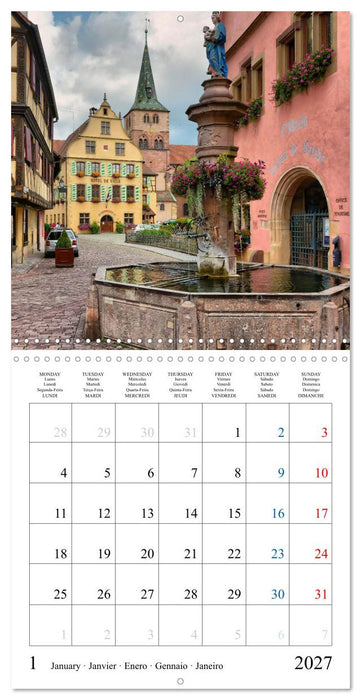 Medieval Times in France - Ancient Cities and Villages (CALVENDO Monthly Calendar 2027)