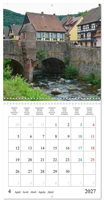 Medieval Times in France - Ancient Cities and Villages (CALVENDO Monthly Calendar 2027)