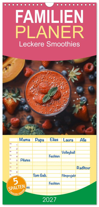 Leckere Smoothies (CALVENDO Familienplaner 2027)