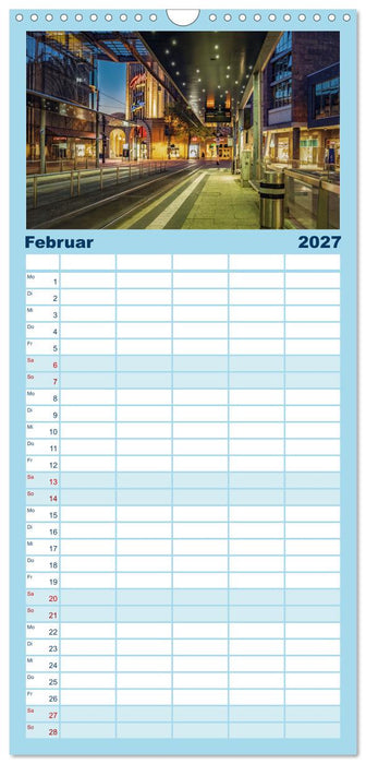 Chemnitz zur blauen Stunde (CALVENDO Familienplaner 2027)