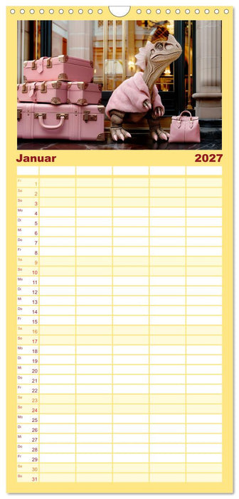 Reiche Dinos. Sie leben – im Luxus. (CALVENDO Familienplaner 2027)