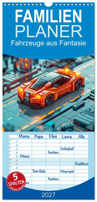 Fahrzeuge aus Fantasie (CALVENDO Familienplaner 2027)